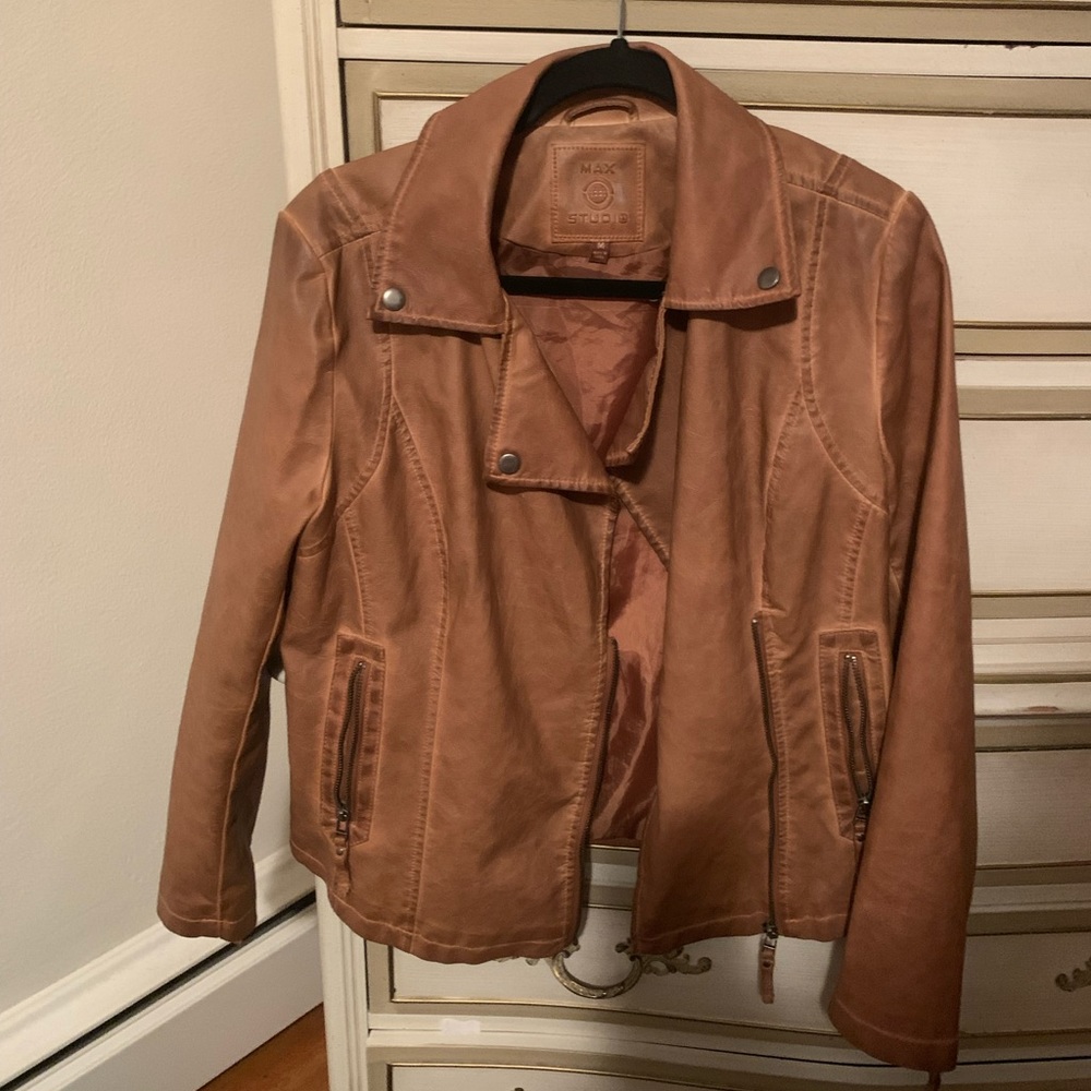 Brown Moto jacket, Size M